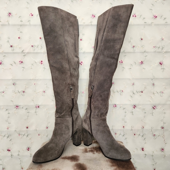 Franco Sarto Over The Knee Leather Boots - Picture 4 of 12